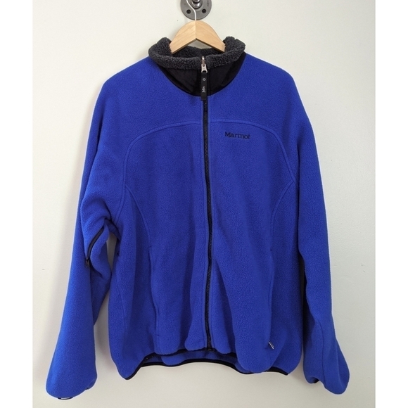 Vintage Marmot PolarTec Full Zip Fleece Jacket - Picture 1 of 8